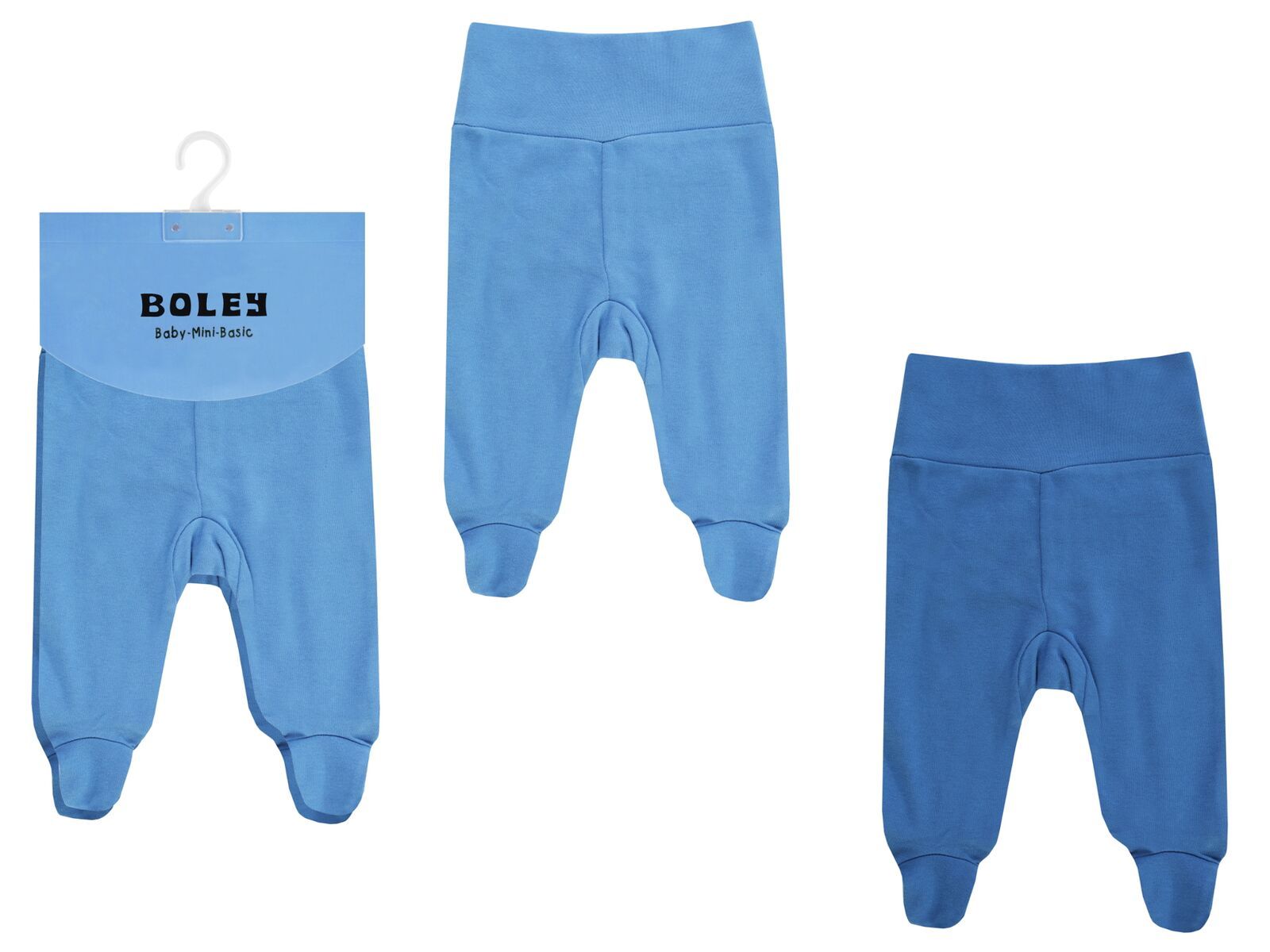 Jacky Baby Strampelhosen  2er-Pack Blau Junge Gr. 50/56 