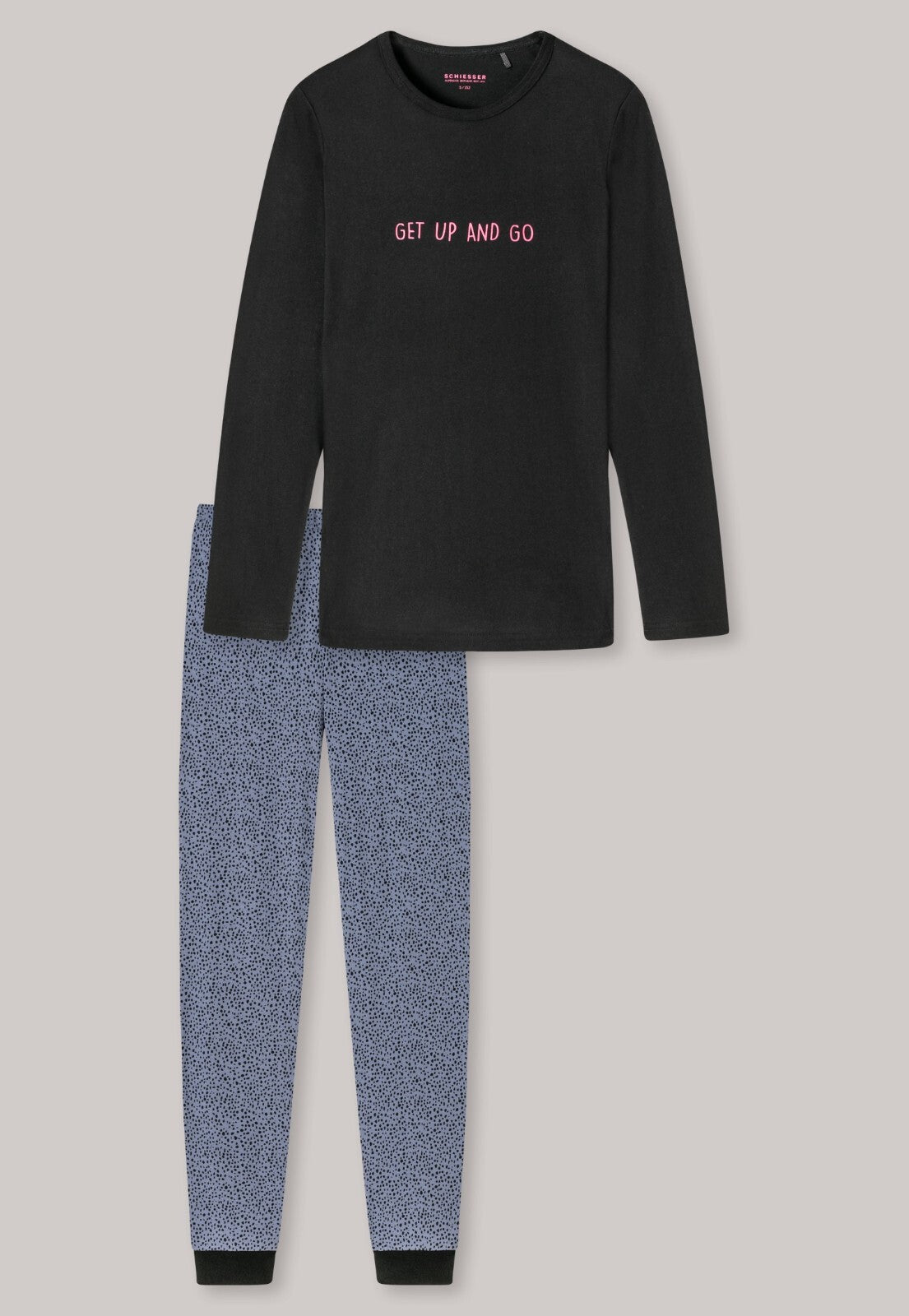 %% STOP %% Schiesser Mädchen Schlafanzug "Get Up and Go" NEU Gr.152