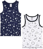 Jacky Baby Jungen Unterhemden 2  Pack BIOBAUMWOLLE Gr. 158/164