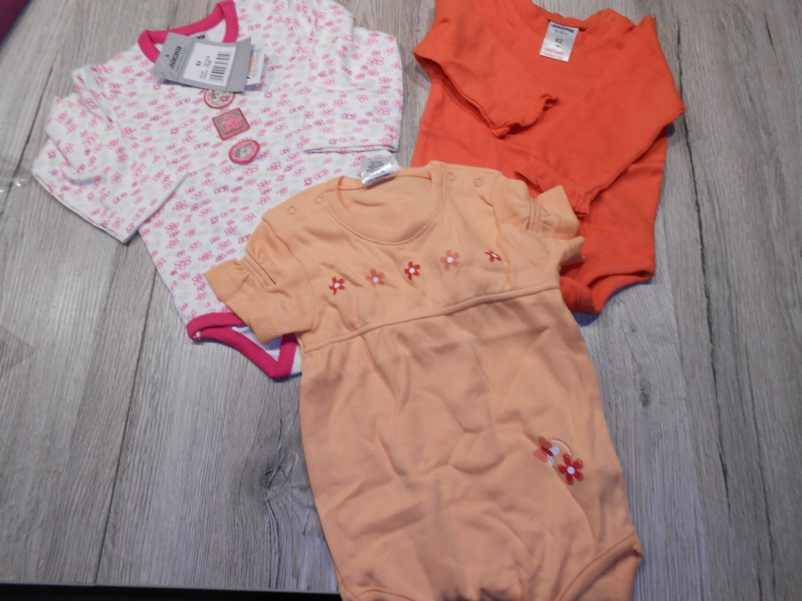  HAMMERANGEBOT 3 BODYS JACKY BABY NEUWARE  GR. 62/68 STATT 28,99 nur 13,99 !!