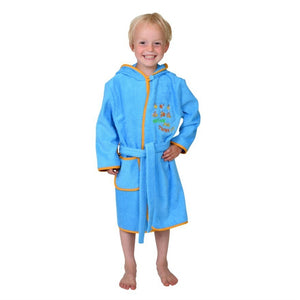 SONDERPREIS Wörner Südfrottier "Give me 3"  ozean Bademantel Gr.98/104 NEU