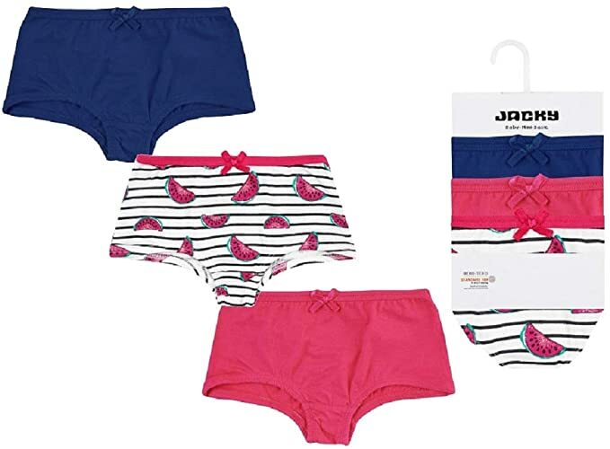 Jacky Baby Mädchen Pantys 3 Pack BIOBAUMWOLLE Gr. 110/116