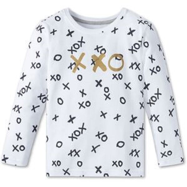 %% STOP %% REDUZIERT Schiesser Mädchen/Jungen  Langarmshirt weiß NEU Gr.128