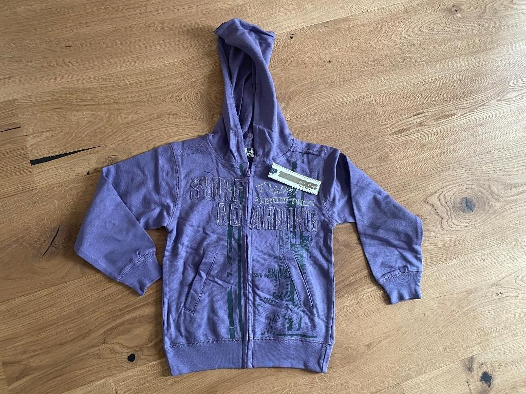 BOYSTAR  Mega Coole  Sweatjacke Kapuzenjacke Junge BOY Lila NEU Gr 110