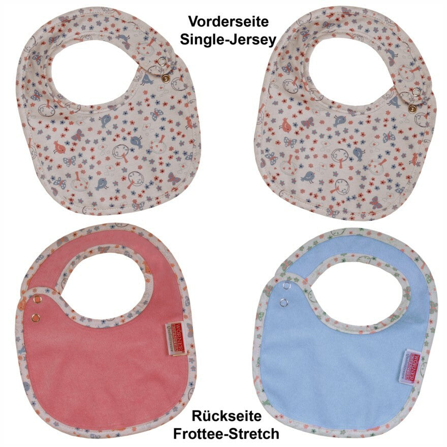 % TOP% Wörner Südfrottier Vogel  Druckknopflatz WENDELATZ 22x29 cm 2er Set