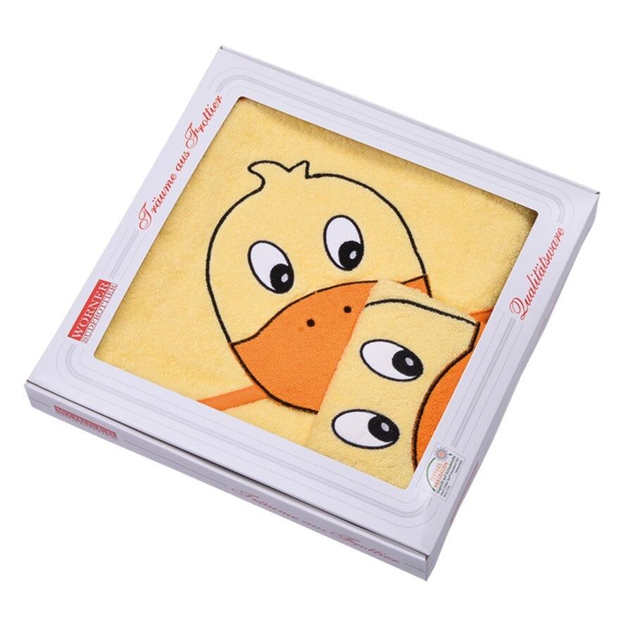 NEU Südfrottier Serie "Ente Mais" Badetücher, Badeponcho, Lätzchen etc