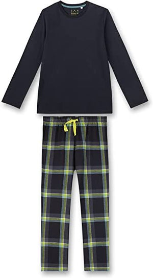  Sanetta Jungen langer Schlafanzug Shorty  Networking 2-tlg. Gr.140,152,164,176