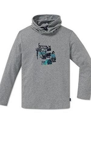 Schiesser Jungen Shirt langarm grau "Mix & Relax" Gr. 128 - 176