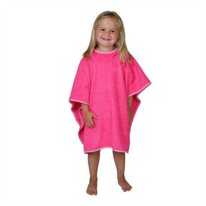 Wörner Südfrottier Uni pink Bade-Poncho 120/75 cm
