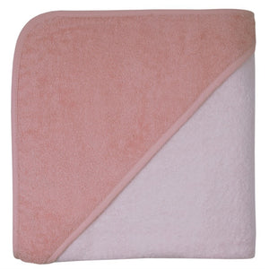 %%TOP%% Wörner Südfrottier Riesen Kapuzenbadetuch Gr.140x140 Uni lachsrosa-erika