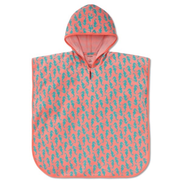 Schiesser Aqua Mädchen Badeponcho Poncho Bademantel apricot Gr. 92 - 140