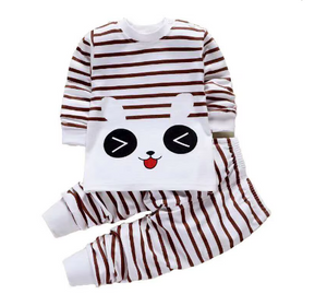 Süßer Baumwoll Jungen Schlafanzug mit  Ringel Design von 1 Jahr bis 5 Jahre