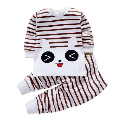 Süßer Baumwoll Jungen Schlafanzug mit  Ringel Design von 1 Jahr bis 5 Jahre