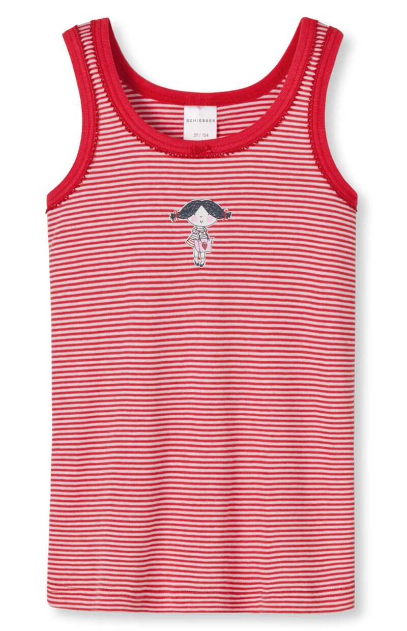 %% STOP %% REDUZIERT Schiesser Mädchen  Unterhemd  NEU Gr. 92