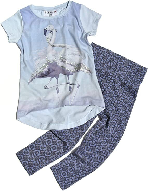 %% STOP %% REDUZIERT ICE GIRL BY GELATI Mädchen T-Shirt mit Leggings Gr.98 Neu