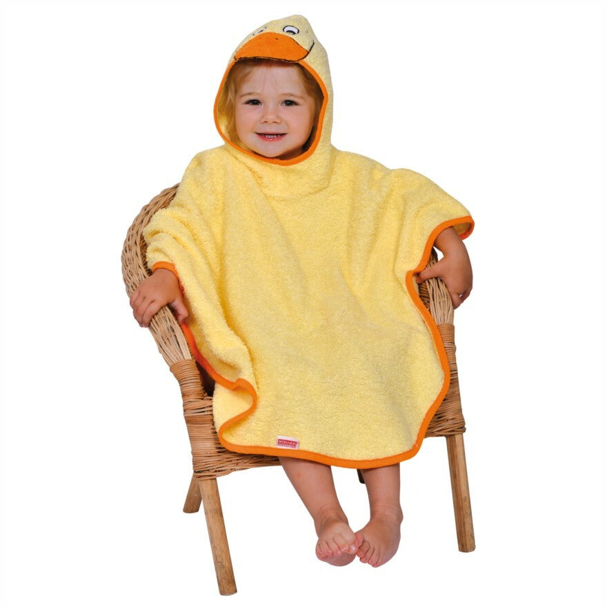 Wörner Südfrottier Ente Mais  Bade-Poncho 120/75 cm