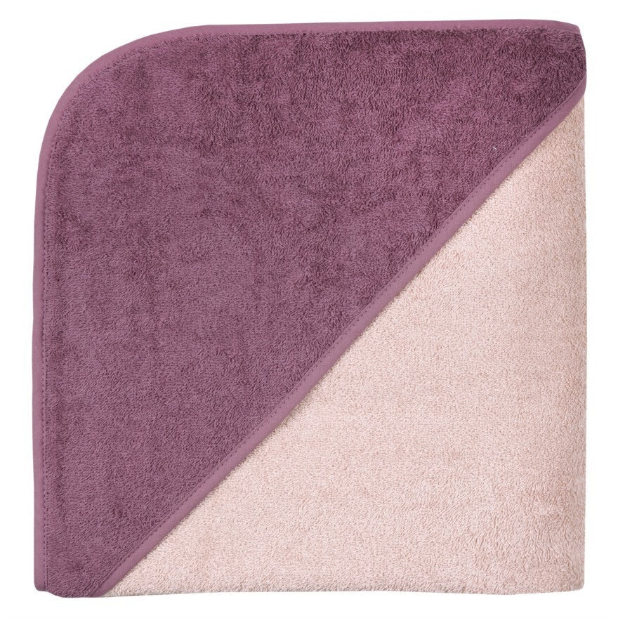%%TOP%% Wörner Südfrottier Riesen Kapuzenbadetuch Gr.140x140 uni Peach/Mauve