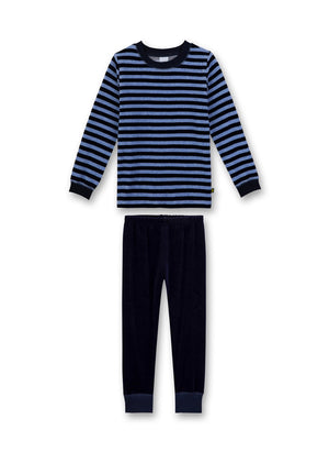 Sanetta Jungen langer Schlafanzug 2-tlg. blau  Nicky H/W   Gr. 92-98