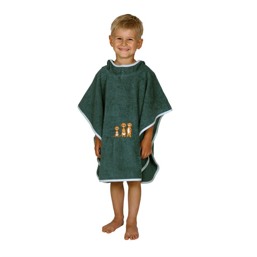 Wörner Südfrottier  Erdmännchen Pinie Bade-Poncho 60x75 cm