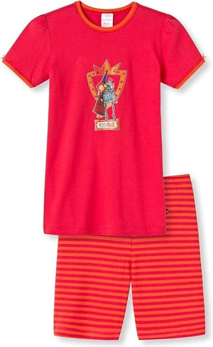 % STOP % REDUZIERT Schiesser Mädchen Schlafanzug kurz Shorty Ritter NEU Gr.92