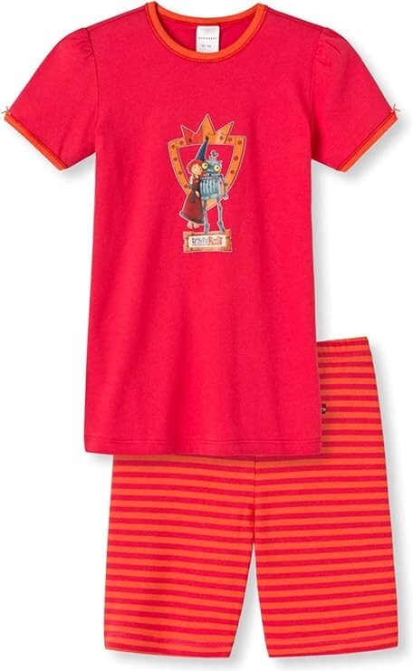 % STOP % REDUZIERT Schiesser Mädchen Schlafanzug kurz Shorty Ritter NEU Gr.92