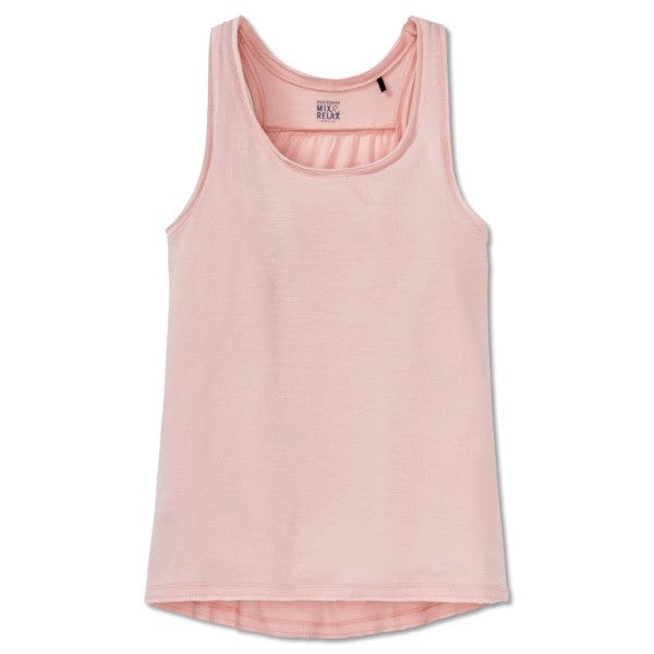 Schiesser Mädchen kurzarm Tank Top T-Shirt "Mix & Relax" apricot Gr.152-164