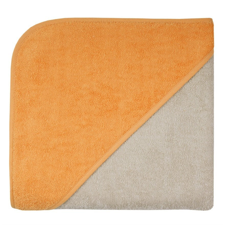 Wörner Südfrottier Riesen Kapuzenbadetuch Gr.100x100 Uni greige camel NEU