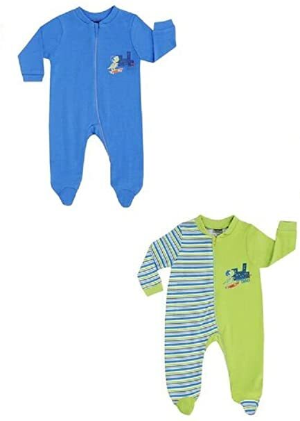 %% Jacky Baby 2er-Pack Schlafanzug 1-tlg langarm  Junge Gr. 50/56+62/68  ANGEBOT