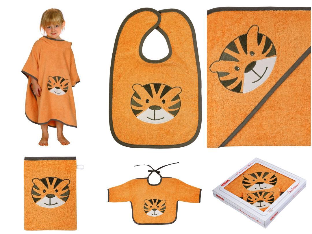 NEU Südfrottier Serie "Tigergesicht" Badetücher,Badeponcho,Lätzchen etc