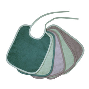 %%  Wörner Südfrottier Riesen-Lätzchen Größe 32/30 uni 5er Set Hellolive