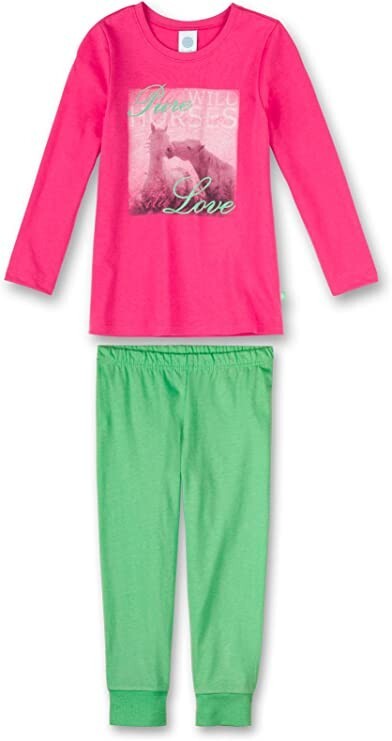 %% SANETTA  Schlafanzug Pferd MÄDCHEN  NEU GR.104 %%