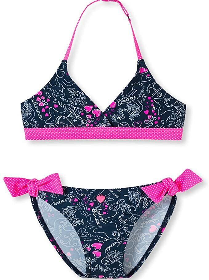 %% REDUZIERT %%Schiesser Mädchen Neckholder Bikini Gr 92