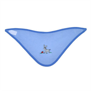 %% SONDERPREIS Wörner Südfrottier Baby Halstuch "Esel Hellblau"  Neu und OVP  %%