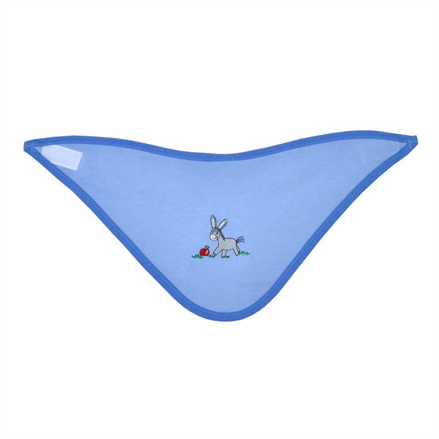 %% SONDERPREIS Wörner Südfrottier Baby Halstuch "Esel Hellblau"  Neu und OVP  %%