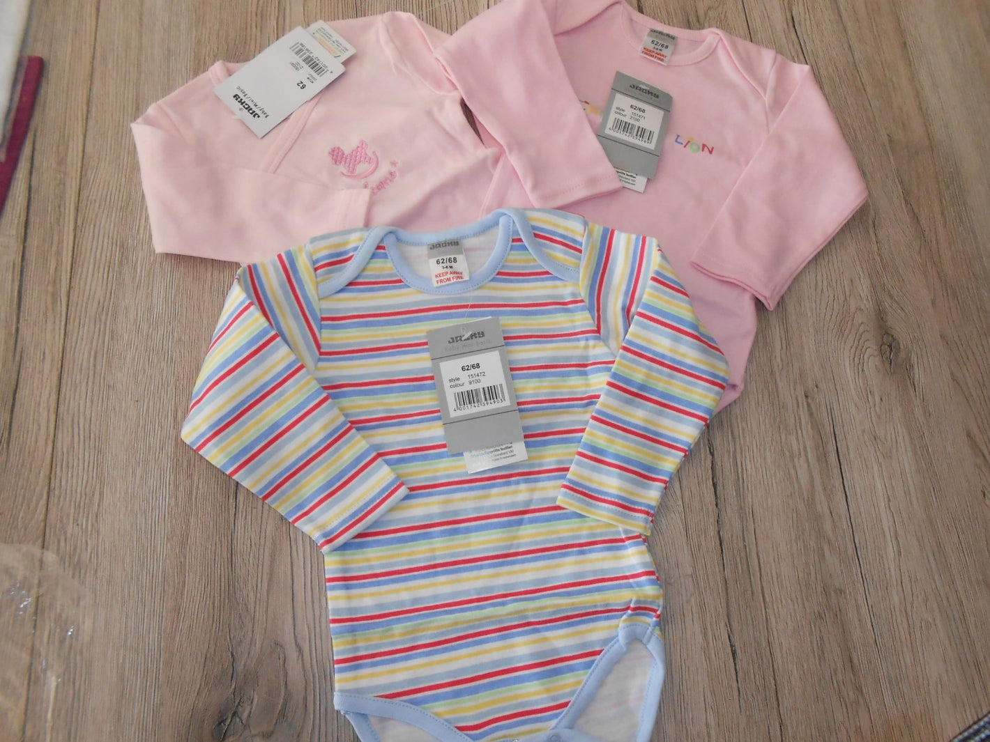 HAMMERANGEBOT 3 BODYS JACKY BABY NEUWARE  GR.50/56 STATT 28,99 nur 14,99 !!