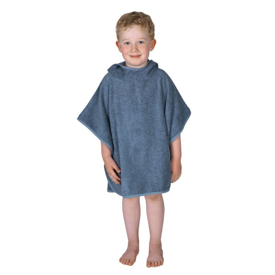 Wörner Südfrottier Uni dunkelblau Bade-Poncho 120/75 cm