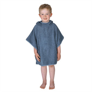 Wörner Südfrottier Uni dunkelblau Bade-Poncho 120/75 cm