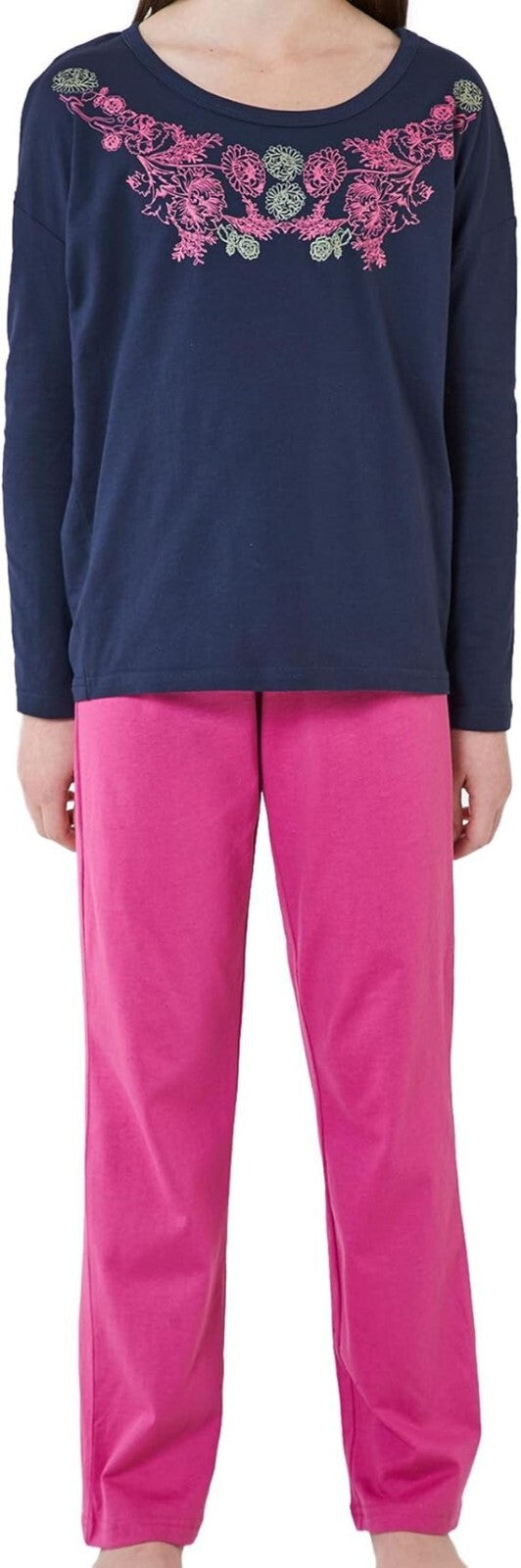 SCHIESSER  Mädchen Schlafanzug  Flower NEU Gr.176