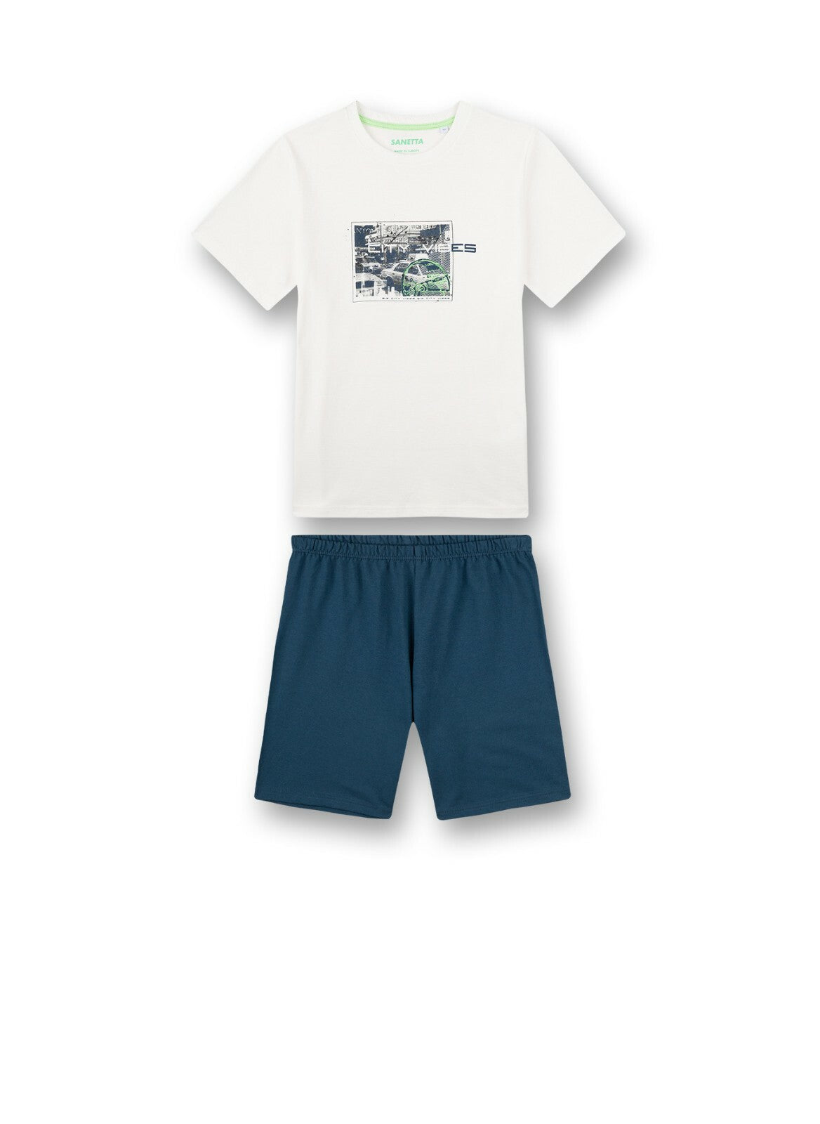 Sanetta Jungen Shorty Kurzer Schlafanzug  BIO F/S  Gr.128-164
