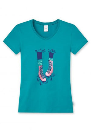 Schiesser Mädchen kurzarm Shirt T-Shirt "Miami Girl" Gr. 128-140  