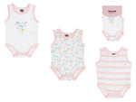 Jacky Baby Achsel Body 3er-Pack  Mädchen rosa Gr.56