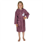 Wörner Südfrottier  MAUZ Mädchen " Lama Mauve "   Bademantel  Gr. 74 - 116