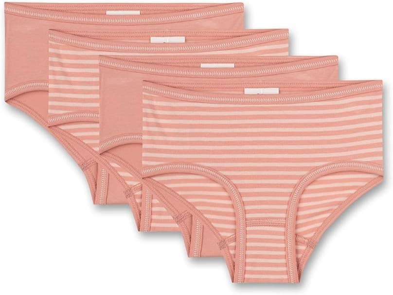 S.Oliver 4er Pack Hüftslips Neu Gr.128 gestreift/uni