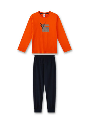 Sanetta Jungen langer warmer  Schlafanzug  H/W Gr. 140,164,176