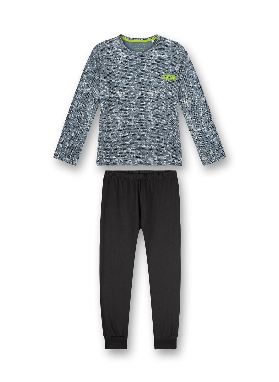 Sanetta Jungen langer Schlafanzug Camouflage-Look NEUWARE  Gr.152, 164,176,188
