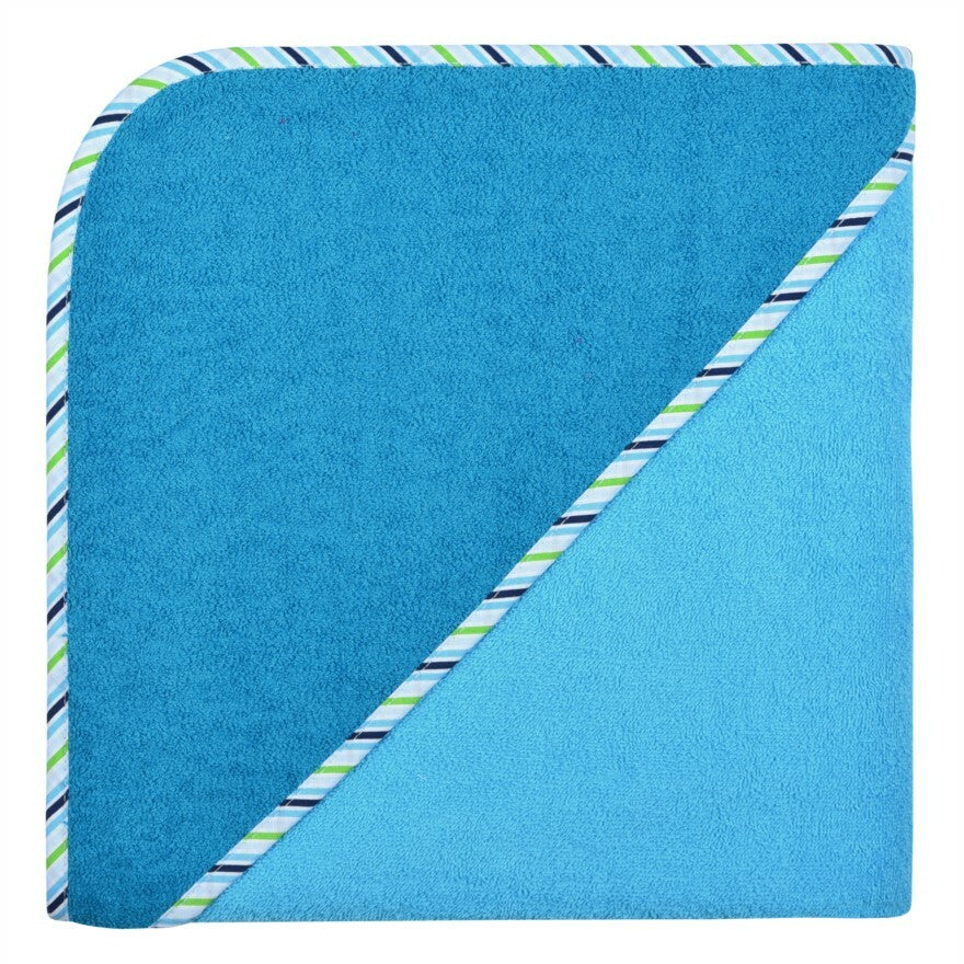 %%TOP%% Wörner Südfrottier Riesen Kapuzenbadetuch Gr.140x140 Uni Aqua NEU