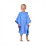 Wörner Südfrottier Uni ciel Bade-Poncho 120/75 cm