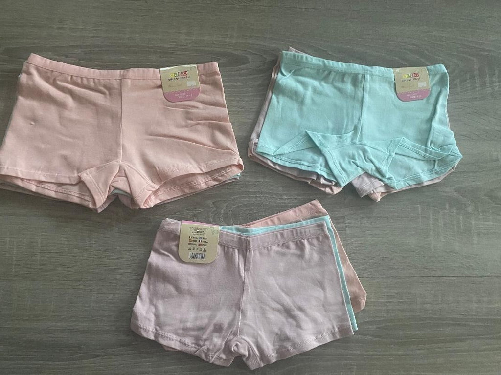3er Pack Mädchen Slips Panty Pants Hipster Unterhosen Unterwäsche Gr.98-140