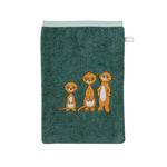 %% SONDERPREIS Wörner Südfrottier Waschhandschuh Erdmännchen Pinie  Gr. 15x20 %%