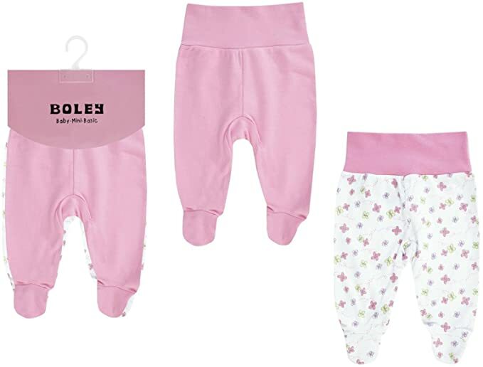 Jacky Baby Leggings Jogginghose 2er-Pack  rosa  Mädchen Gr. 50/56 + 62/68